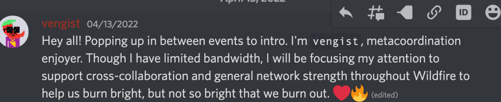 From Wildfire's Discord